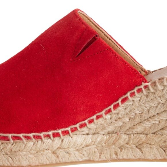 NEW JUTELIA Suede Wedge Espadrilles Slip On US 9 - 9.5 EU 40 New in Box - Picture 6 of 10